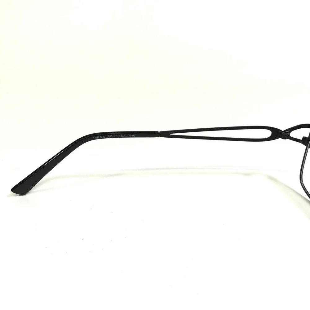 Eight to Eighty Eyeglasses Frames TARA BLACK Cat Eye Wire Rim 53-17-140